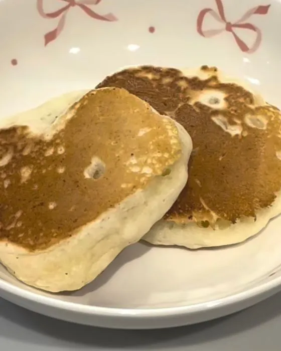 焼き上がったホットケーキ