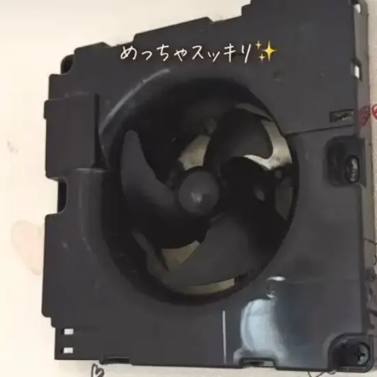 掃除後のトイレの換気扇