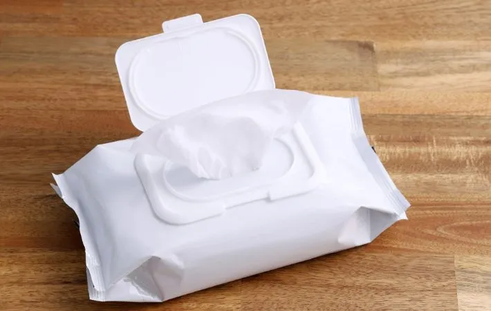 蓋つきウェットティッシュの写真