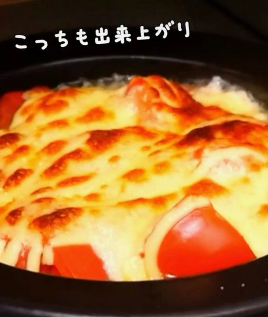 完成した鶏トママヨチーズ焼き