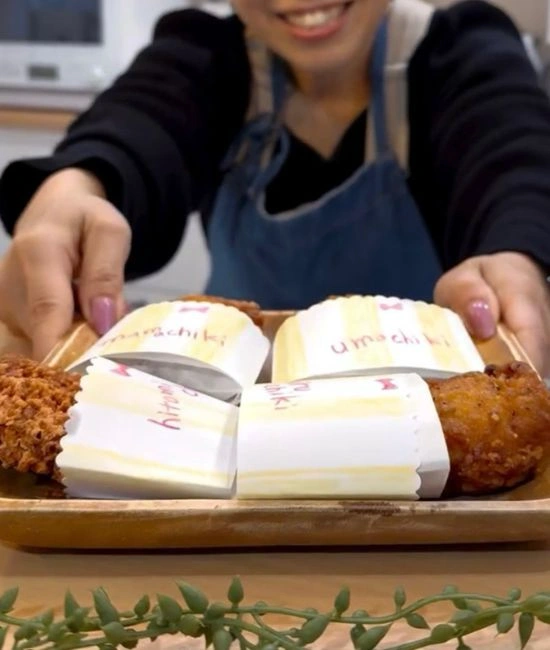 完成したチキン