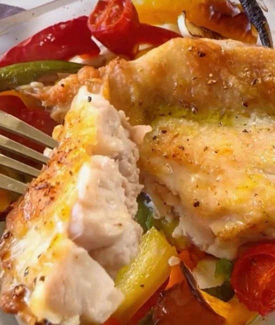 ジューシーなローストチキン