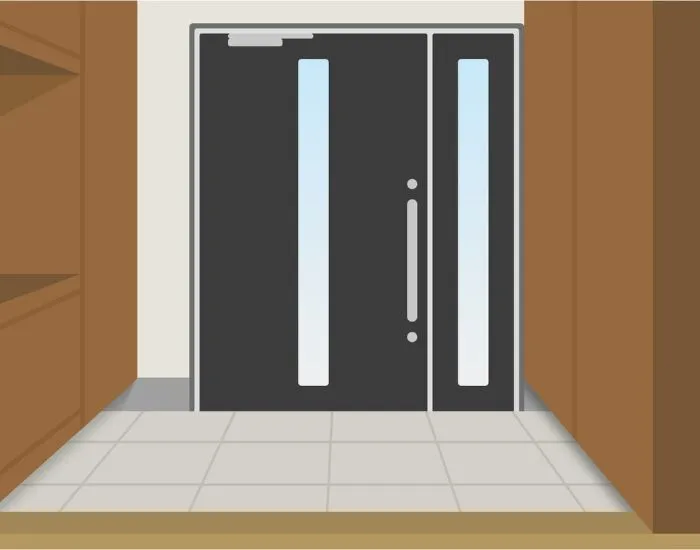 玄関のイラスト