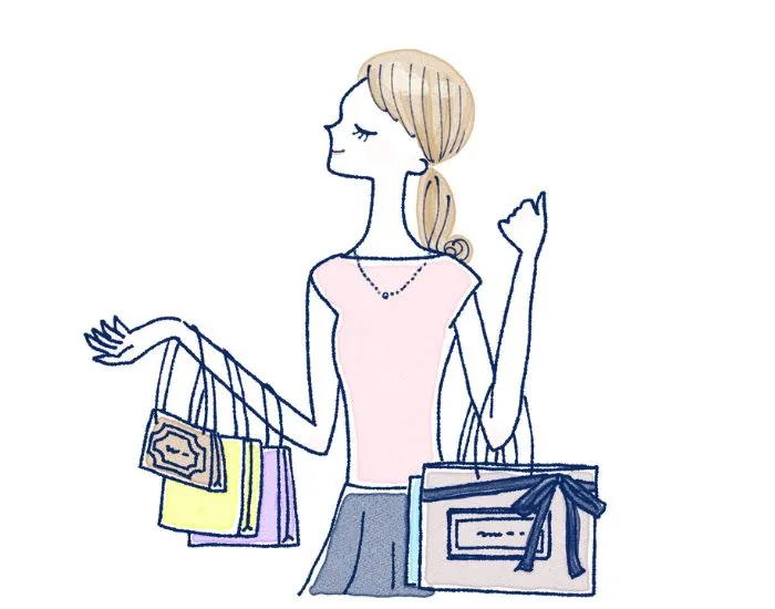 買い物をしている女性