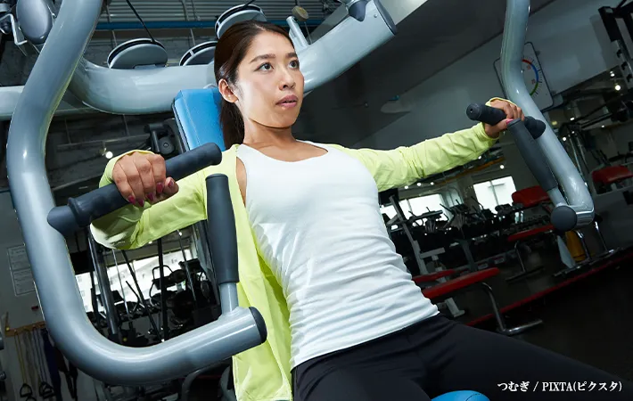 チェストプレスで効果を得るための３つのポイント