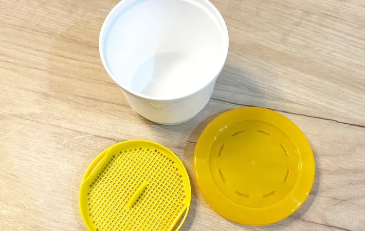 『ダイソー レンジでかんたん！茶わん蒸し器』の写真（撮影：キジカク）