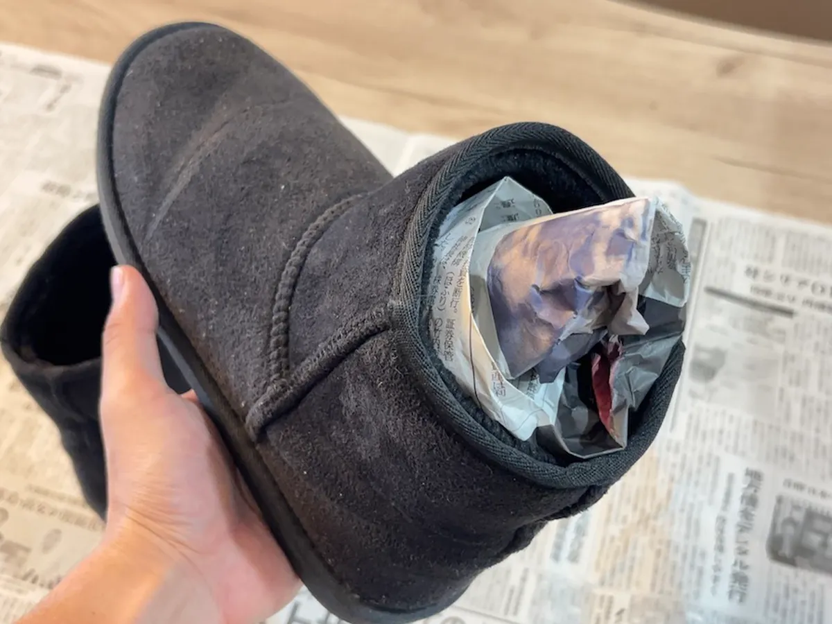 新聞紙の折り方ライフハックの画像（撮影：キジカク）