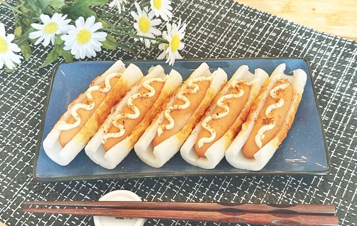 『ちくわドッグ』の完成写真（撮影：キジカク）