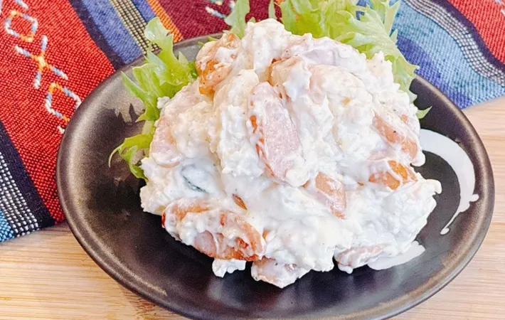 『ウインナー入りポテトサラダ』の完成写真（撮影：キジカク）