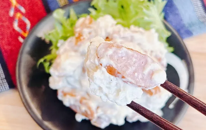 『ウインナー入りポテトサラダ』の完成写真（撮影：キジカク）