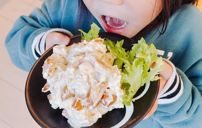 『ウインナー入りポテトサラダ』の完成写真（撮影：キジカク）