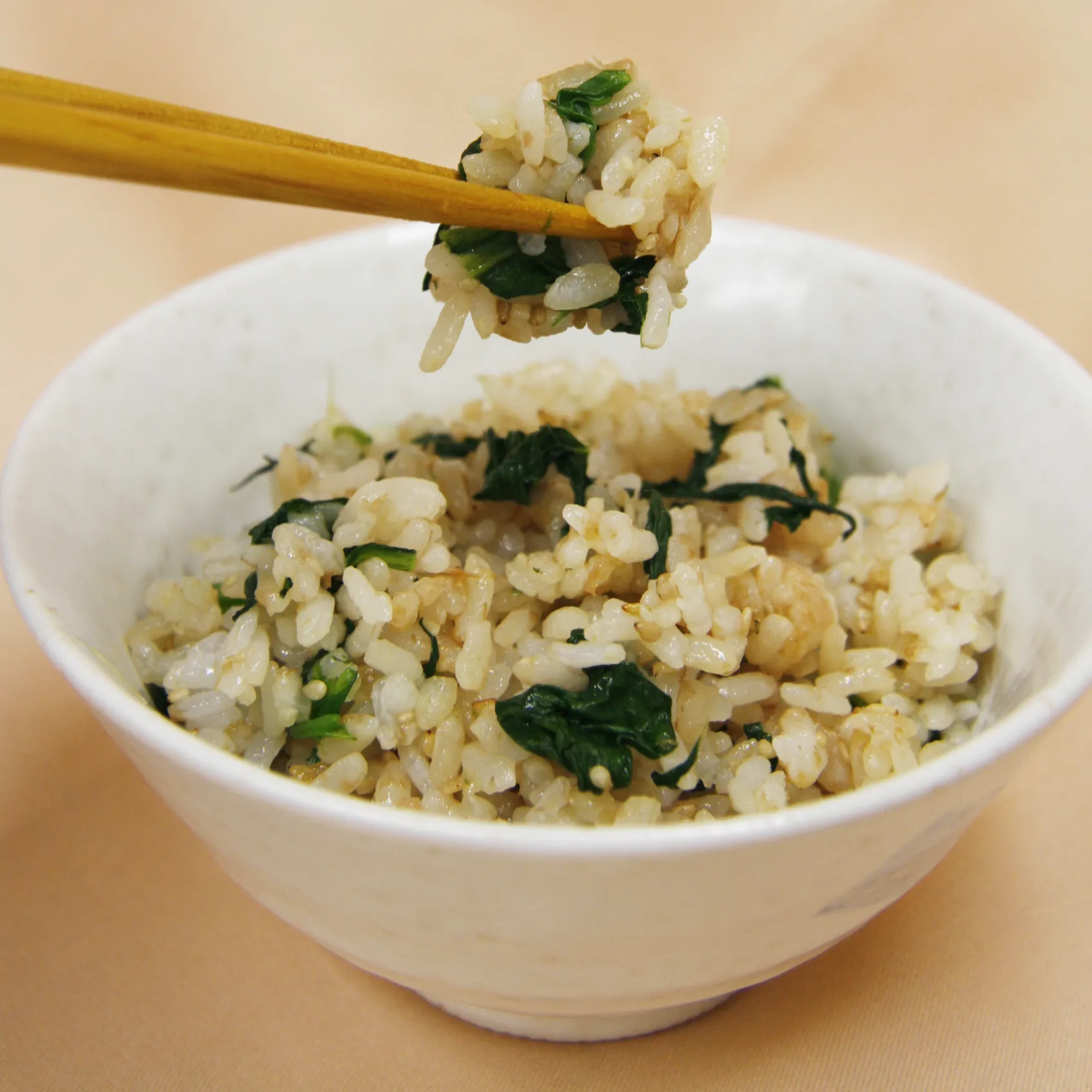 『ほうれん草の混ぜごはん』の写真