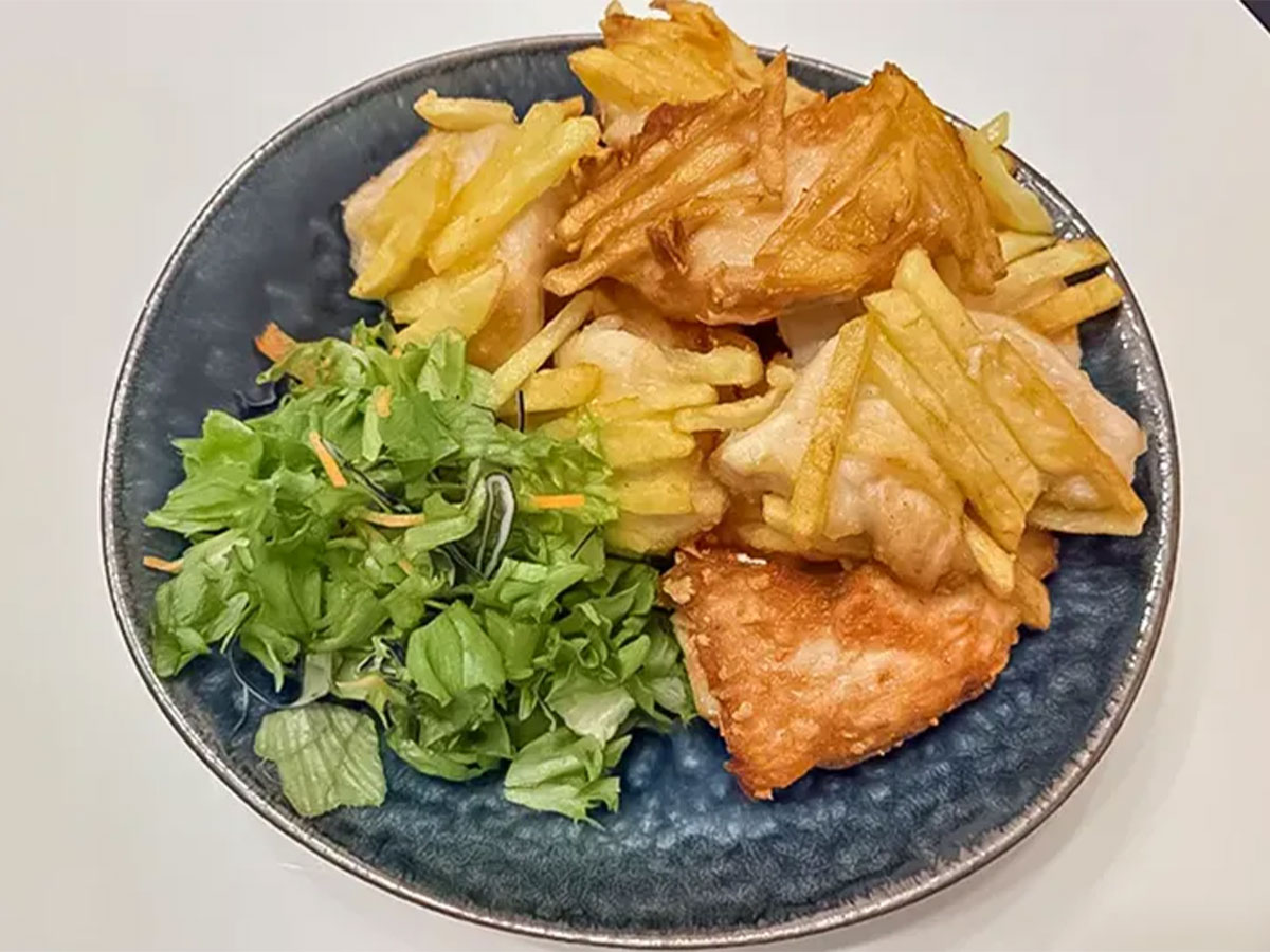 『鶏肉のジャガイモ包み』の完成写真（撮影：エニママ）