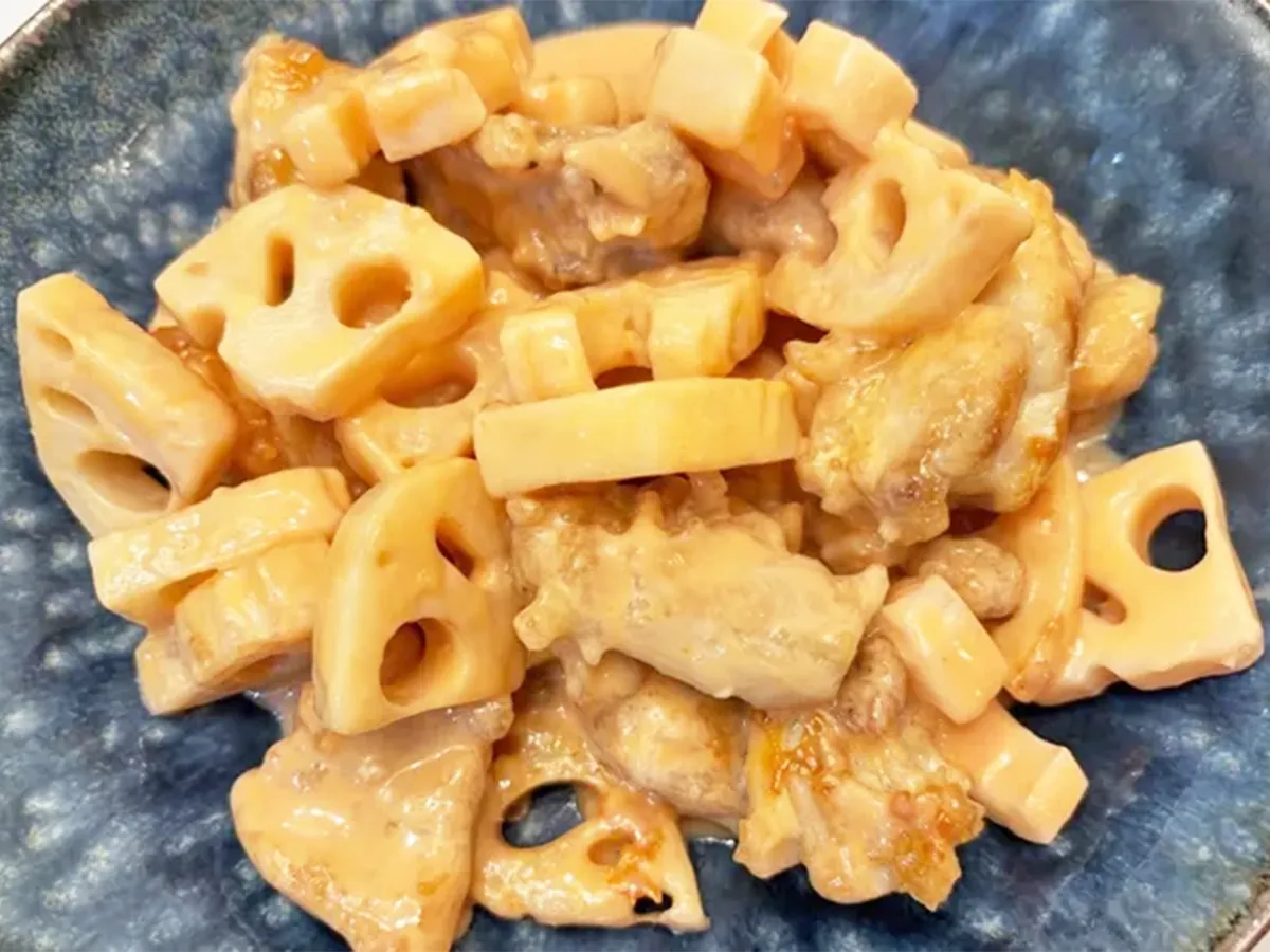 レンコン鶏マヨの写真(撮影:エニママ)