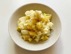 たくあんポテトサラダの写真（撮影：エニママ）