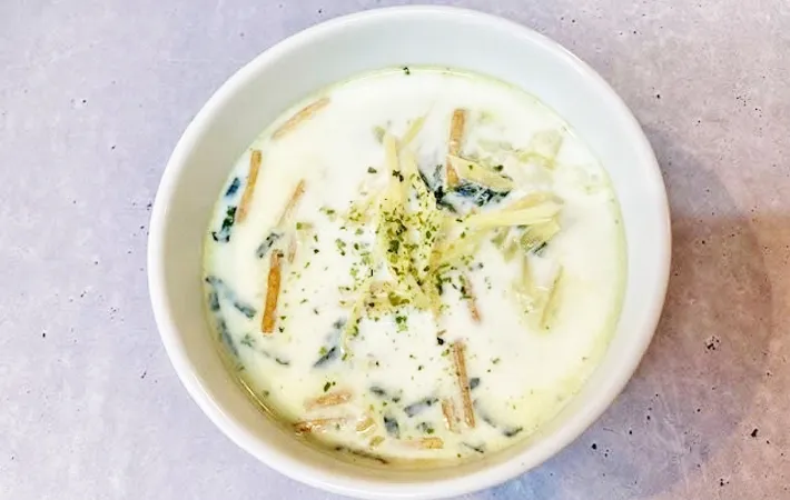 『生姜ミルク茶づけ』の完成写真（撮影：エニママ）