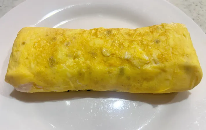 『柚子胡椒入り玉子焼き』の完成写真（撮影：エニママ）