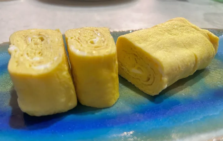 『ゴマだれ入り玉子焼き』の完成写真（撮影：エニママ）