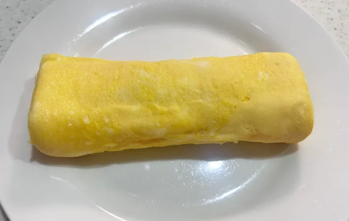 『福神漬け入り玉子焼き』の完成写真（撮影：エニママ）