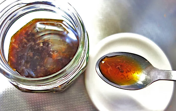 『みかんポン酢』を作る写真（撮影：エニママ）