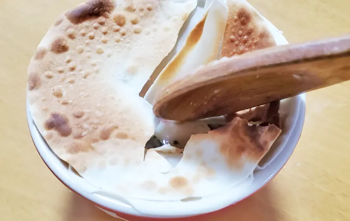 『餃子の皮でポットパイ』の完成写真（撮影：エニママ）