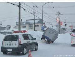 雪道運転のイメージ写真
