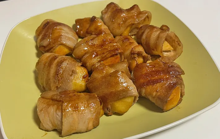 『肉巻きリンゴ』の完成写真（撮影：エニママ）