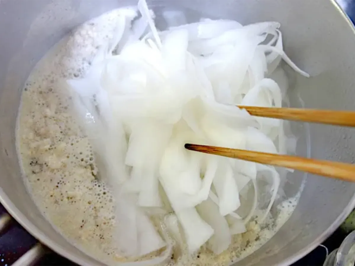 大根麺のスープの作り方の画像(撮影:エニママ)