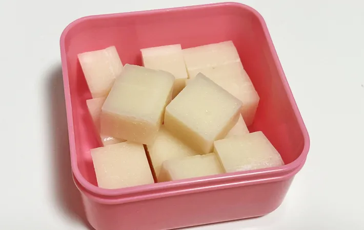 『大学芋餅』を作る写真（撮影：エニママ）