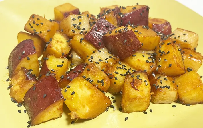 『大学芋餅』の完成写真（撮影：エニママ）