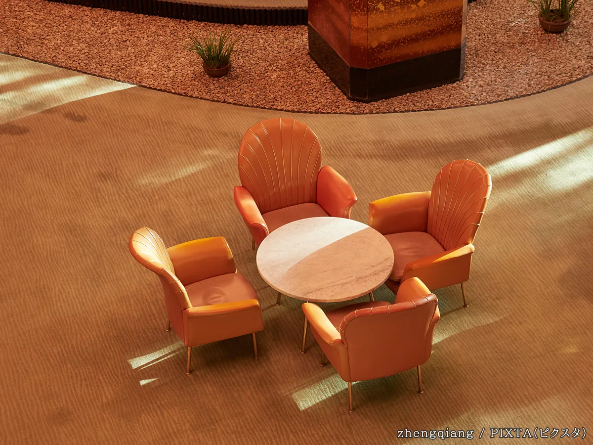 ホテルのロビーの写真