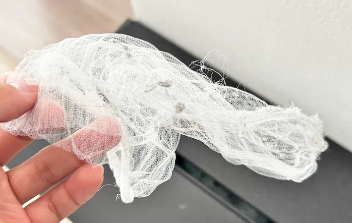 『ハンディモップに排水口ネットをかぶせて使った』写真（撮影：キジカク）