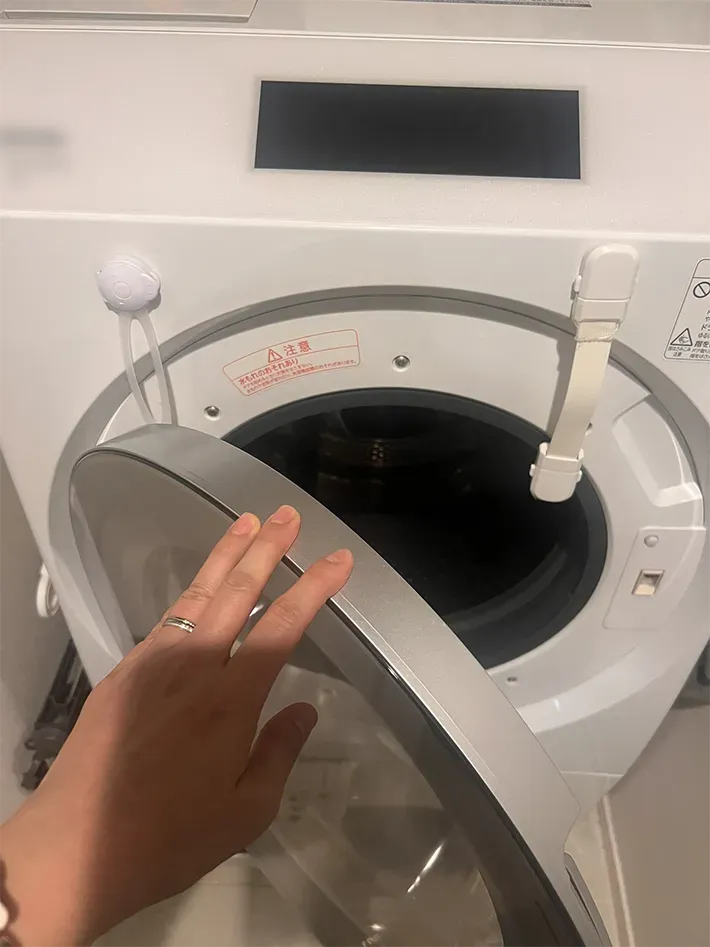 洗濯機のチャイルドロックの写真