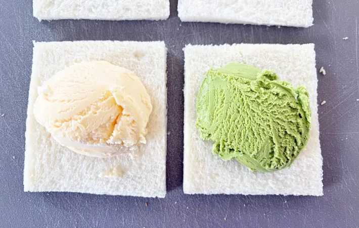 『天ぷらアイス』を作る写真（撮影：エニママ）