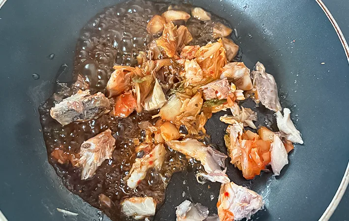 めんつゆを加えた写真（撮影：エニママ）