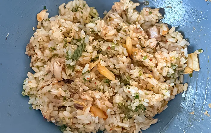 材料をよく混ぜた写真（撮影：エニママ）