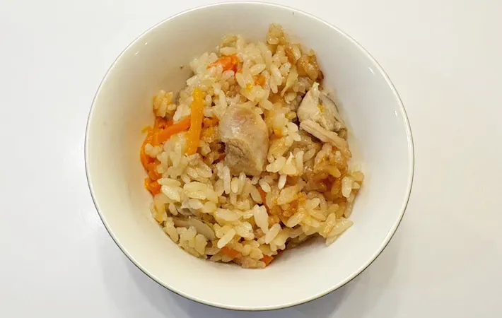 『ショウガ入り炊き込みご飯』の完成写真（撮影：エニママ）