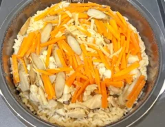 『ショウガ入り炊き込みご飯』を作る写真(撮影:エニママ)