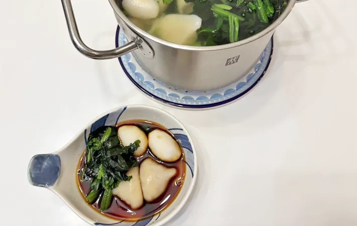 『冷凍食材の3点おかず鍋』の完成写真（撮影：エニママ）