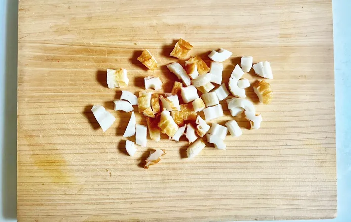 『ちくわ入り玉子焼き』を作る写真（撮影：エニママ）