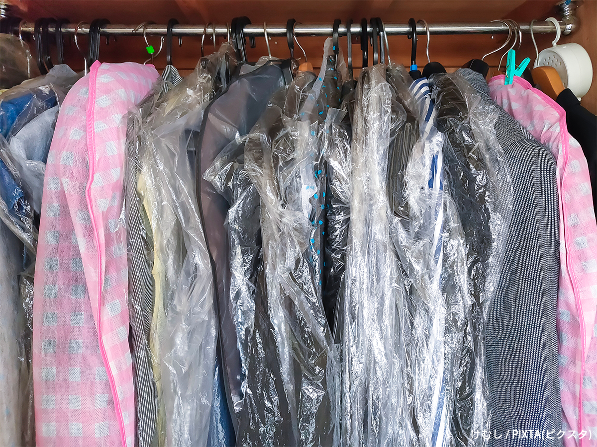 クローゼットの服