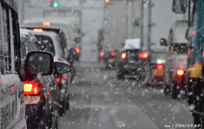 雪道運転のイメージ写真