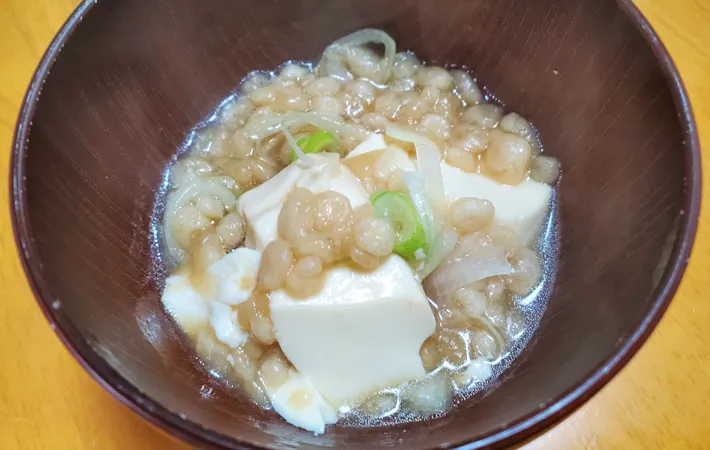 『たぬき豆腐』の完成写真（撮影：エニママ）