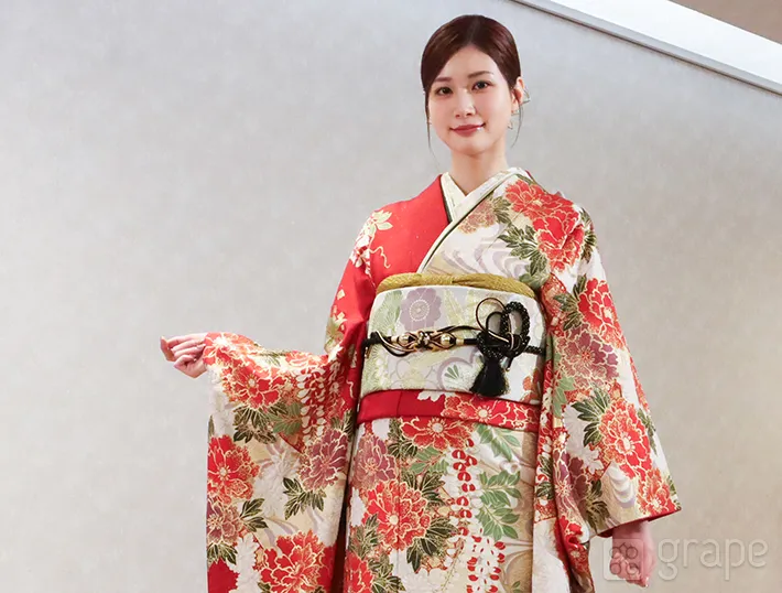 晴れ着を着た生見愛瑠さんの写真（撮影：grape芸能編集部）