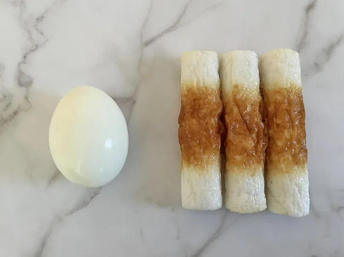 『ちくたまサンド』の調理写真（撮影：grapeフード編集部）