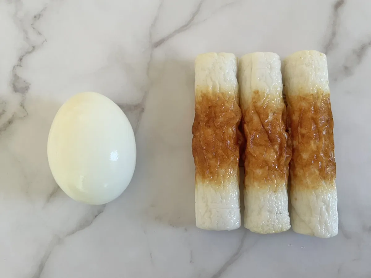 『ちくたまサンド』の調理写真（撮影：grapeフード編集部）