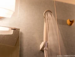 冬のシャワーのイメージ写真