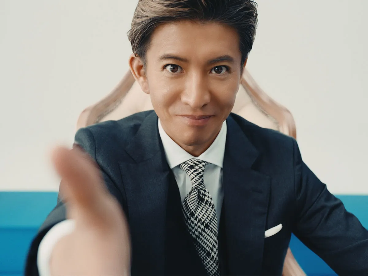 『マイナビ転職』、『マイナビ転職AGENT』二出演する木村拓哉さん。