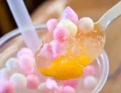 『スパークリングドリンク（オレンジ＆ライチー）』の写真（撮影：grapeフード編集部）