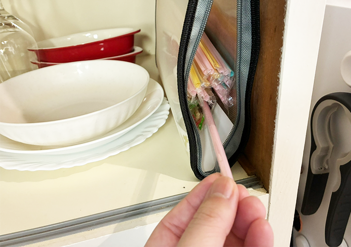 ファスナーケースの活用法（撮影：grapeライフハック編集部）